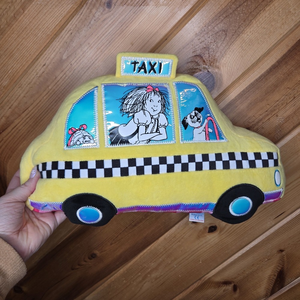 YOTTOY Eloise Collection Eloise Taxi Plush Pillow